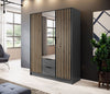 Niro Designer Kleiderschrank 155 cm: Eleganter Stauraum für Ihr Schlafzimmer