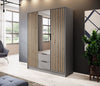 Niro Designer Kleiderschrank 155 cm: Eleganter Stauraum für Ihr Schlafzimmer