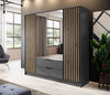Niro Designer Kleiderschrank 206 cm: Stilvolle, geräumige Aufbewahrungslösung für Ihr Zuhause