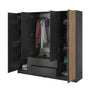 Niro Designer Kleiderschrank 206 cm: Stilvolle, geräumige Aufbewahrungslösung für Ihr Zuhause