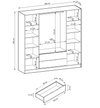 Niro Designer Kleiderschrank 206 cm: Stilvolle, geräumige Aufbewahrungslösung für Ihr Zuhause