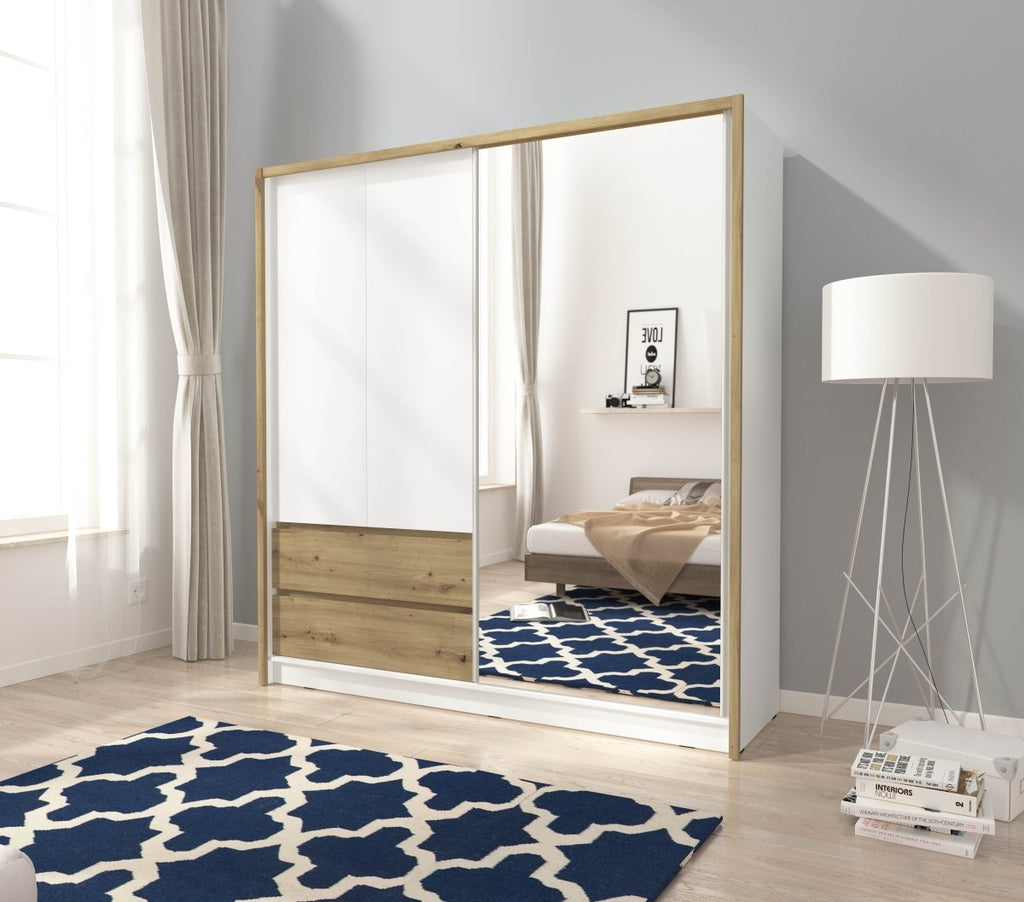 Designer Kleiderschrank Silas: Eleganz trifft Funktionalität für Ihr Schlafzimmer
