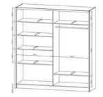 Lade das Bild in den Galerie-Viewer, Designer Kleiderschrank Silas: Eleganz trifft Funktionalität für Ihr Schlafzimmer
