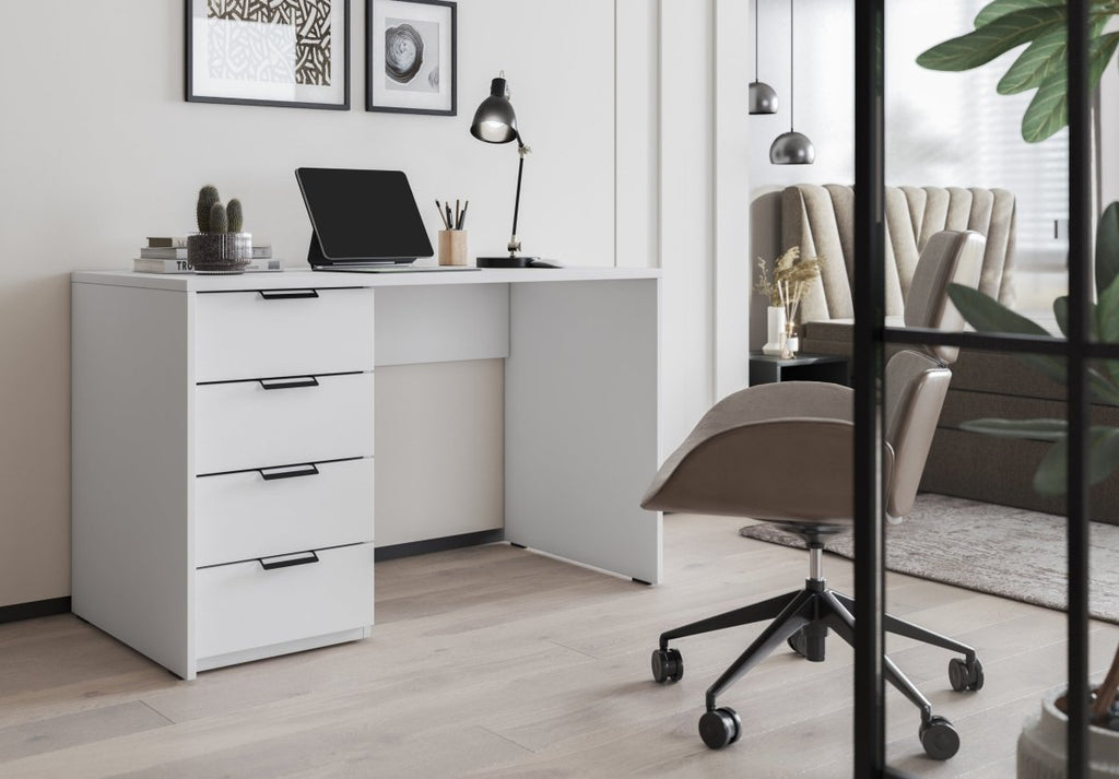 Stilvoller Designer Schreibtisch Bryan: Modern, Funktional, Robuste Platte, Perfekt für Home-Office