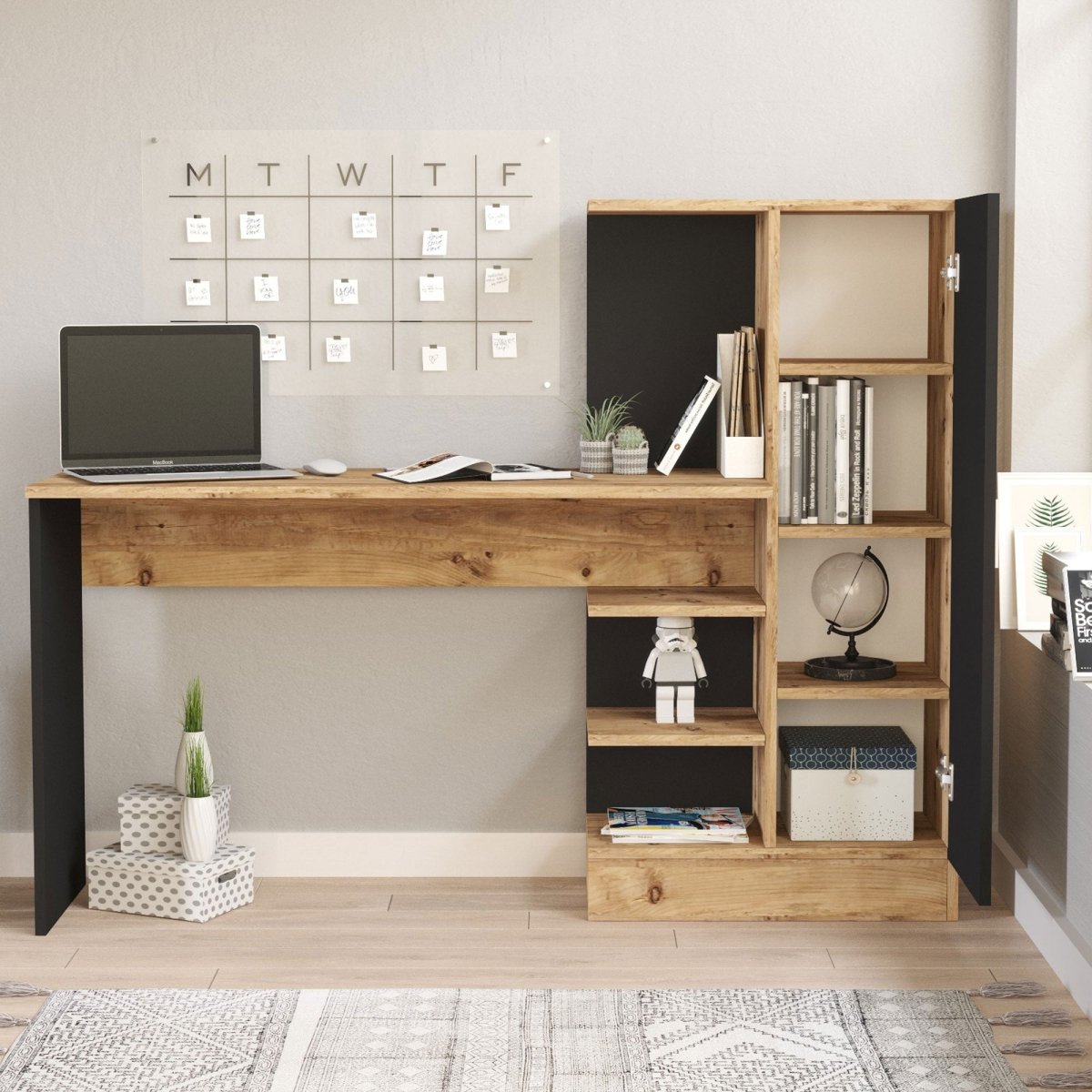 Cansas Designer Schreibtisch: Stilvoller Homeoffice Platz mit Stauraum & edlem Design