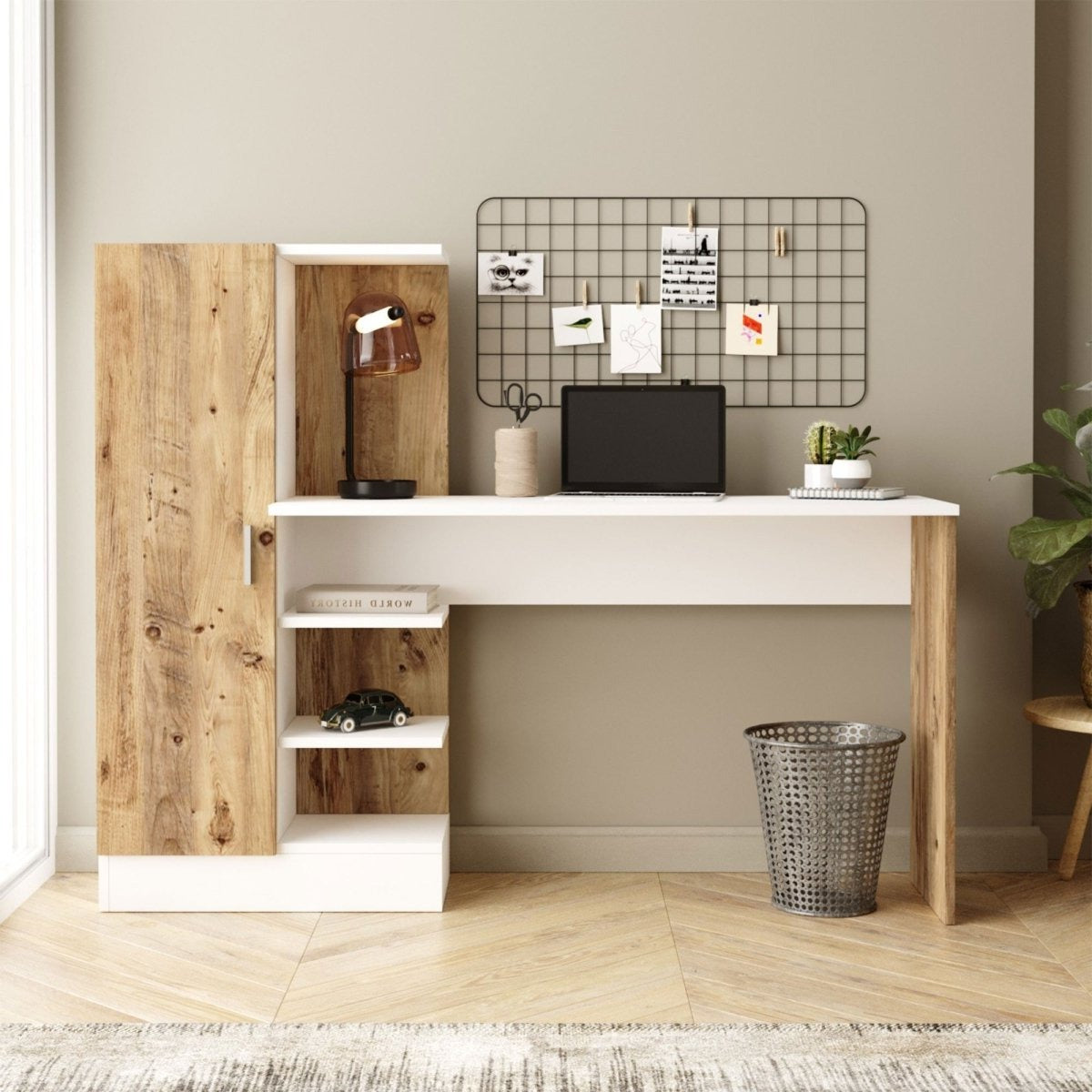 Cansas Designer Schreibtisch: Stilvoller Homeoffice Platz mit Stauraum & edlem Design