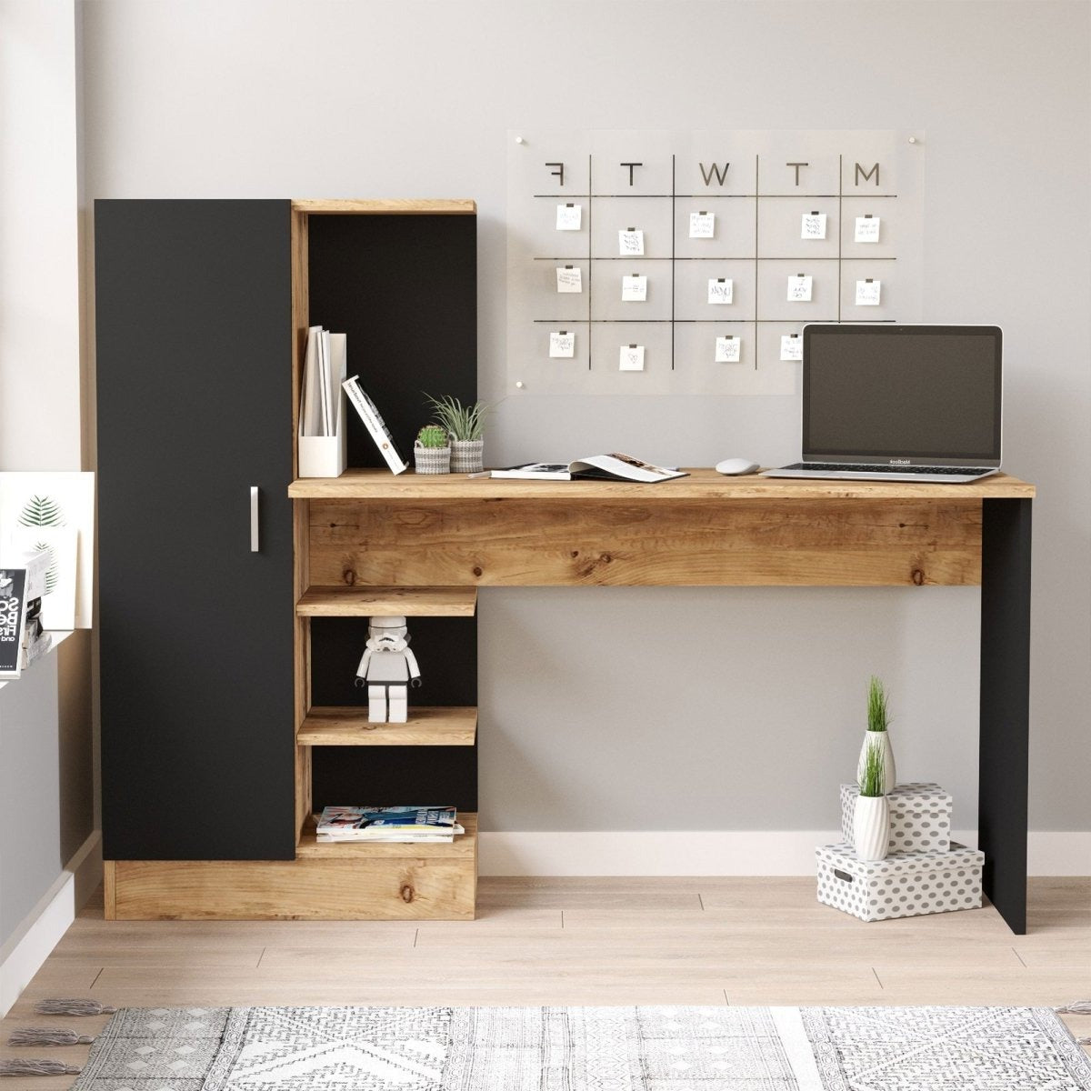 Cansas Designer Schreibtisch: Stilvoller Homeoffice Platz mit Stauraum & edlem Design