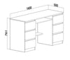 Eleganter Lavoro Designer Schreibtisch: Minimalistisches Büro mit Integriertem Stauraum