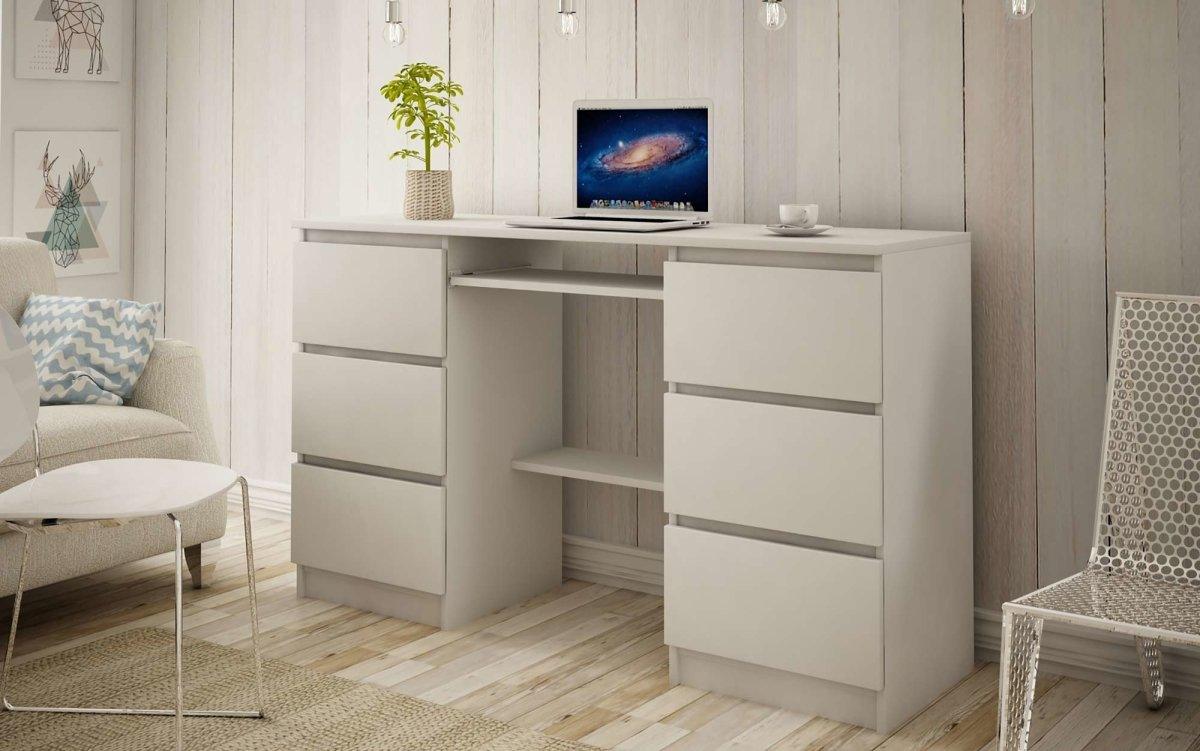 Eleganter Lavoro Designer Schreibtisch: Minimalistisches Büro mit Integriertem Stauraum