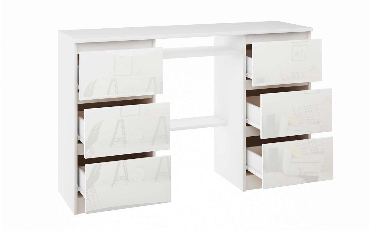 Eleganter Lavoro Designer Schreibtisch: Minimalistisches Büro mit Integriertem Stauraum