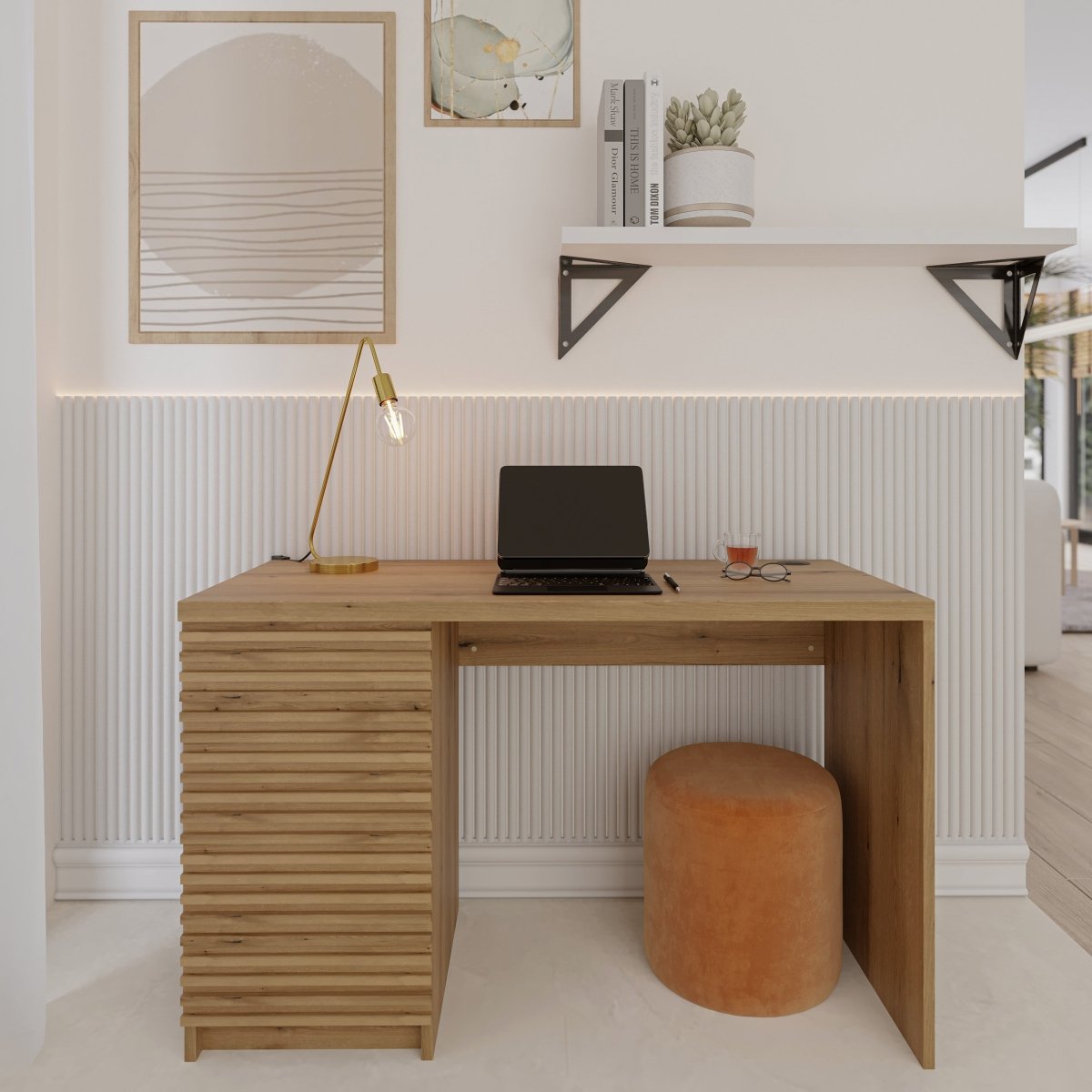 Eleganter Designer Schreibtisch Nerola – Modernes Büromöbel für Stilvolles Arbeiten