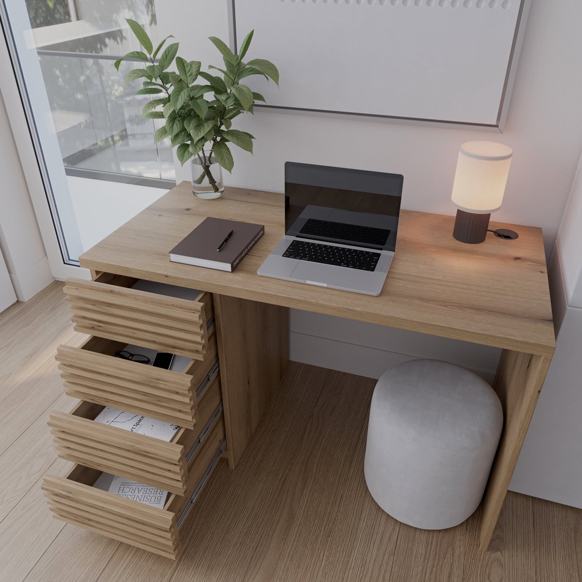 Eleganter Designer Schreibtisch Nerola – Modernes Büromöbel für Stilvolles Arbeiten