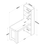 Lade das Bild in den Galerie-Viewer, Eleganter Terino Designer Schreibtisch: Modern, Funktional, Hochwertig für Ihr Büro
