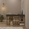 Tiro Designer Eckschreibtisch mit Regal, Modernes Home-Office Arbeitszimmer, Kiefer Anthrazit Weiß