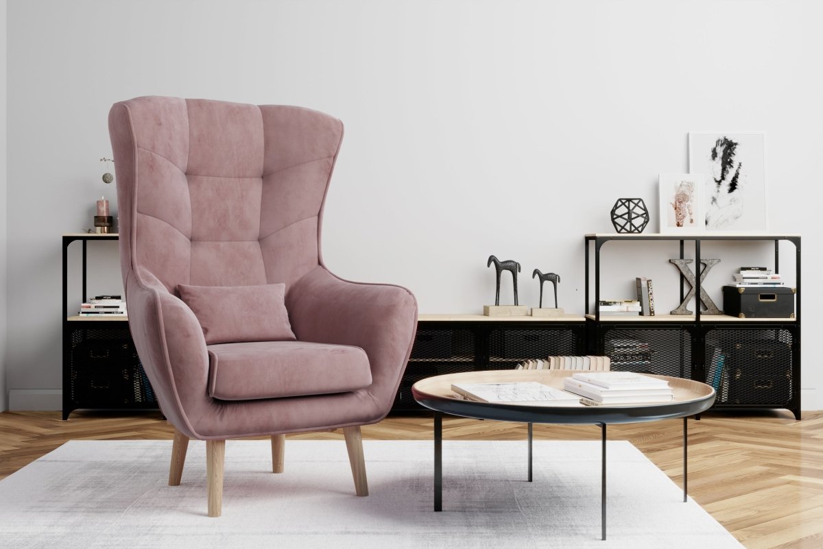 Eleganter Designer Samt Sessel Arturo – Luxuriöser Komfort für Modernes Wohnen