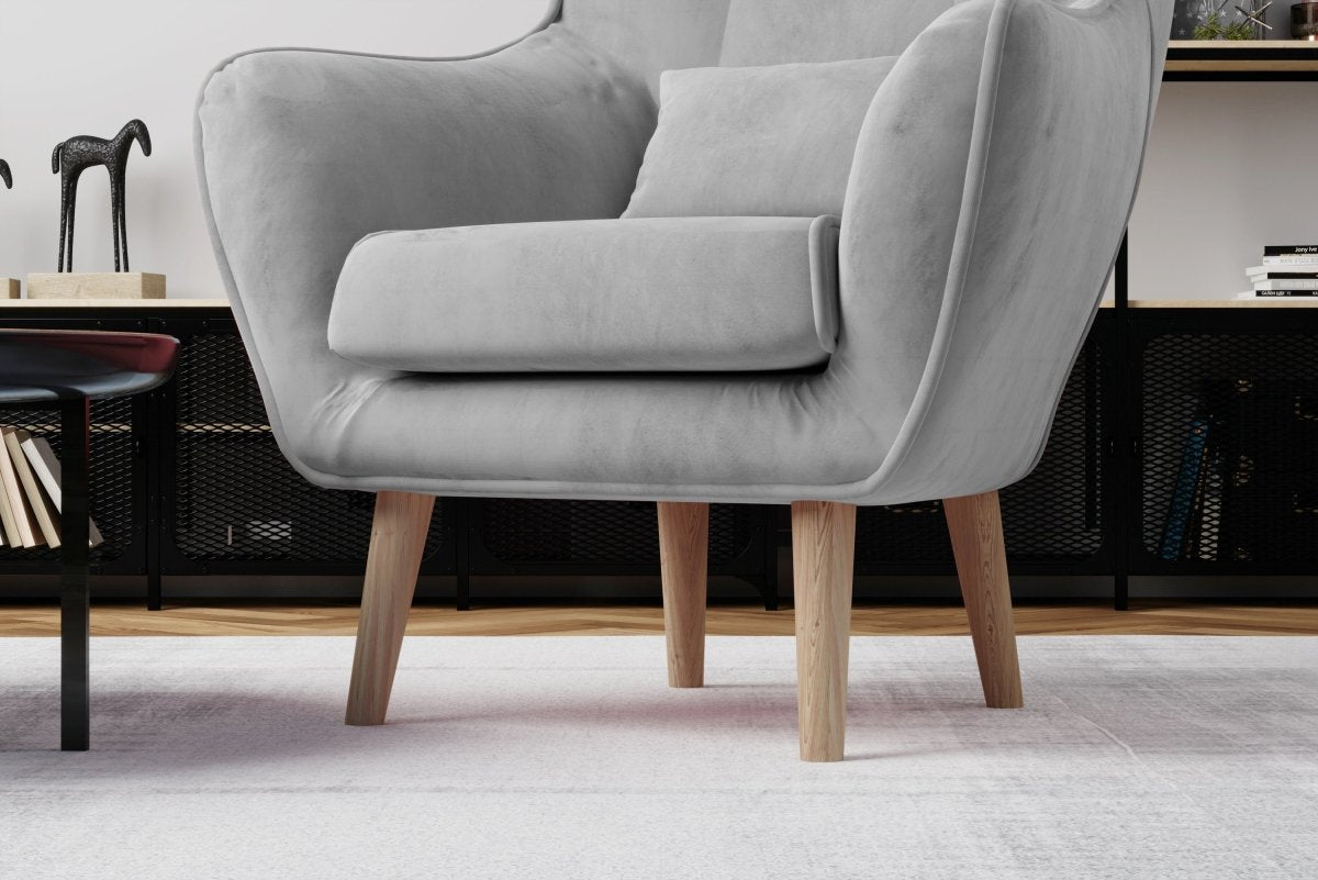 Eleganter Designer Samt Sessel Arturo – Luxuriöser Komfort für Modernes Wohnen
