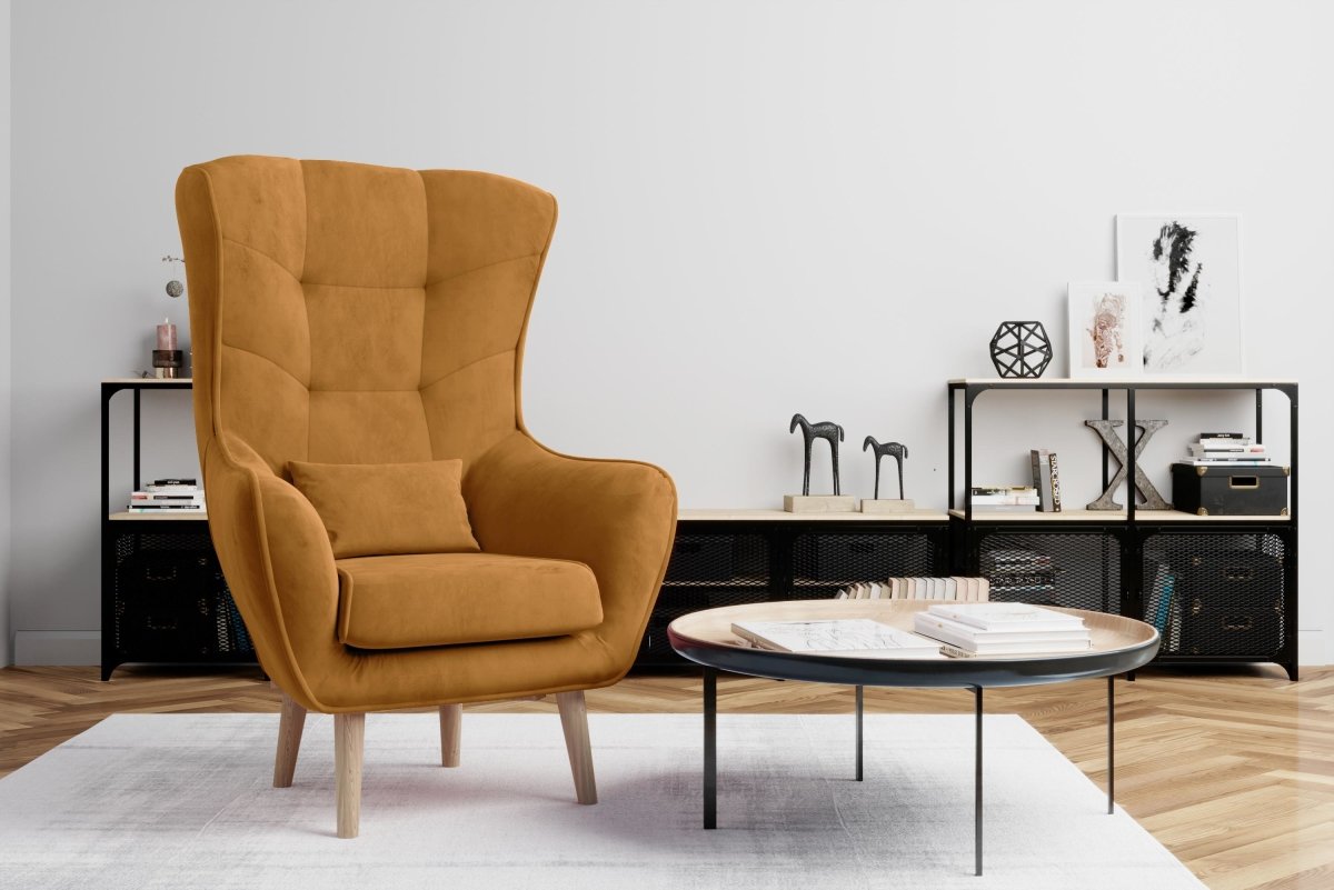 Eleganter Designer Samt Sessel Arturo – Luxuriöser Komfort für Modernes Wohnen