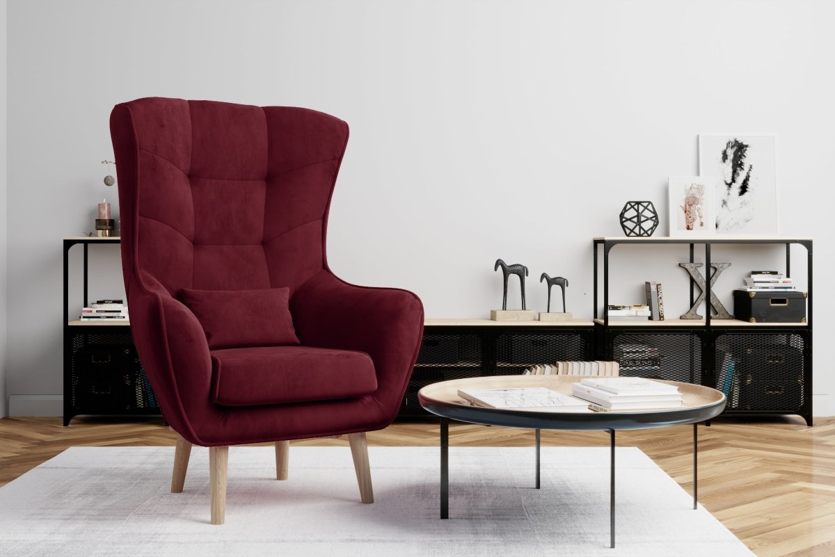 Eleganter Designer Samt Sessel Arturo – Luxuriöser Komfort für Modernes Wohnen