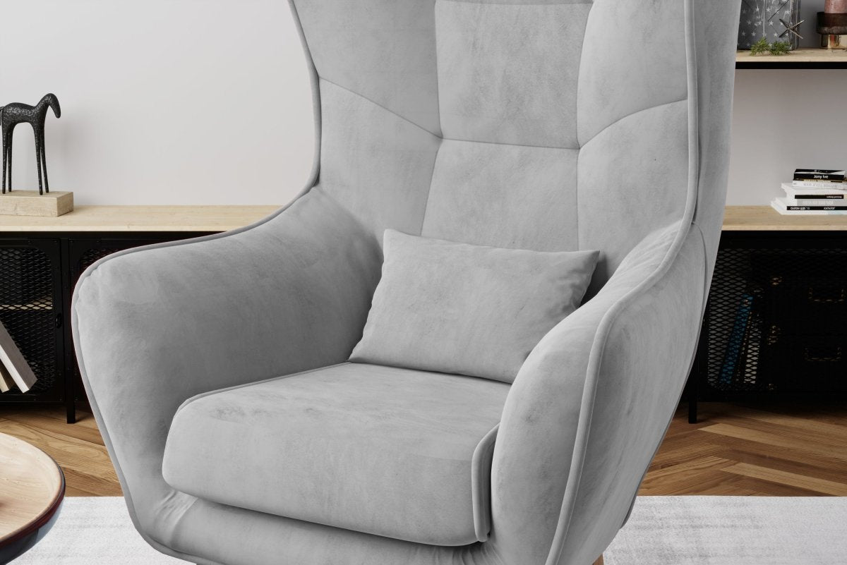 Eleganter Designer Samt Sessel Arturo – Luxuriöser Komfort für Modernes Wohnen