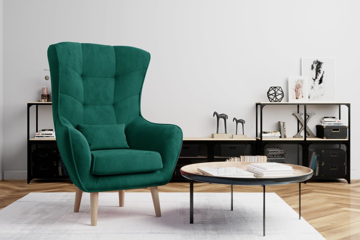 Eleganter Designer Samt Sessel Arturo – Luxuriöser Komfort für Modernes Wohnen