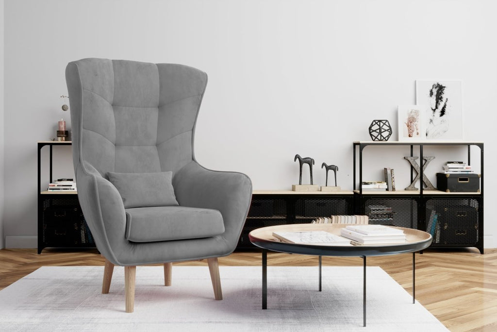 Eleganter Designer Samt Sessel Arturo – Luxuriöser Komfort für Modernes Wohnen