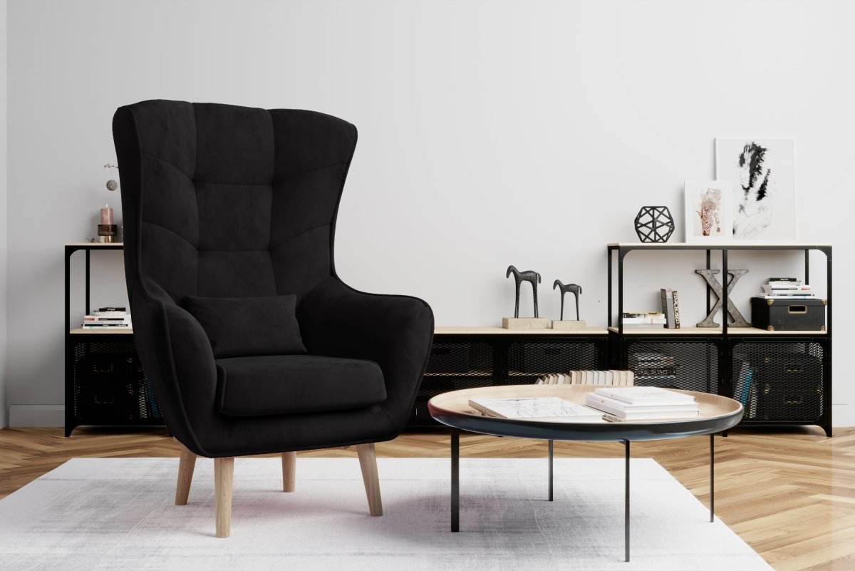Eleganter Designer Samt Sessel Arturo – Luxuriöser Komfort für Modernes Wohnen