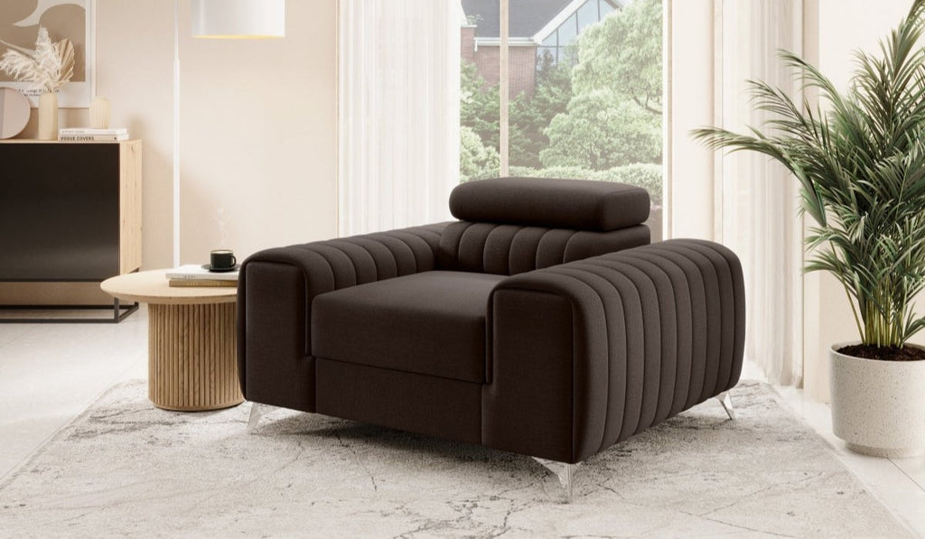 Luxuriöser Linuro Designersessel mit Verstellbarer Kopfstütze – Ergonomisch, Bequem, Stilvoll