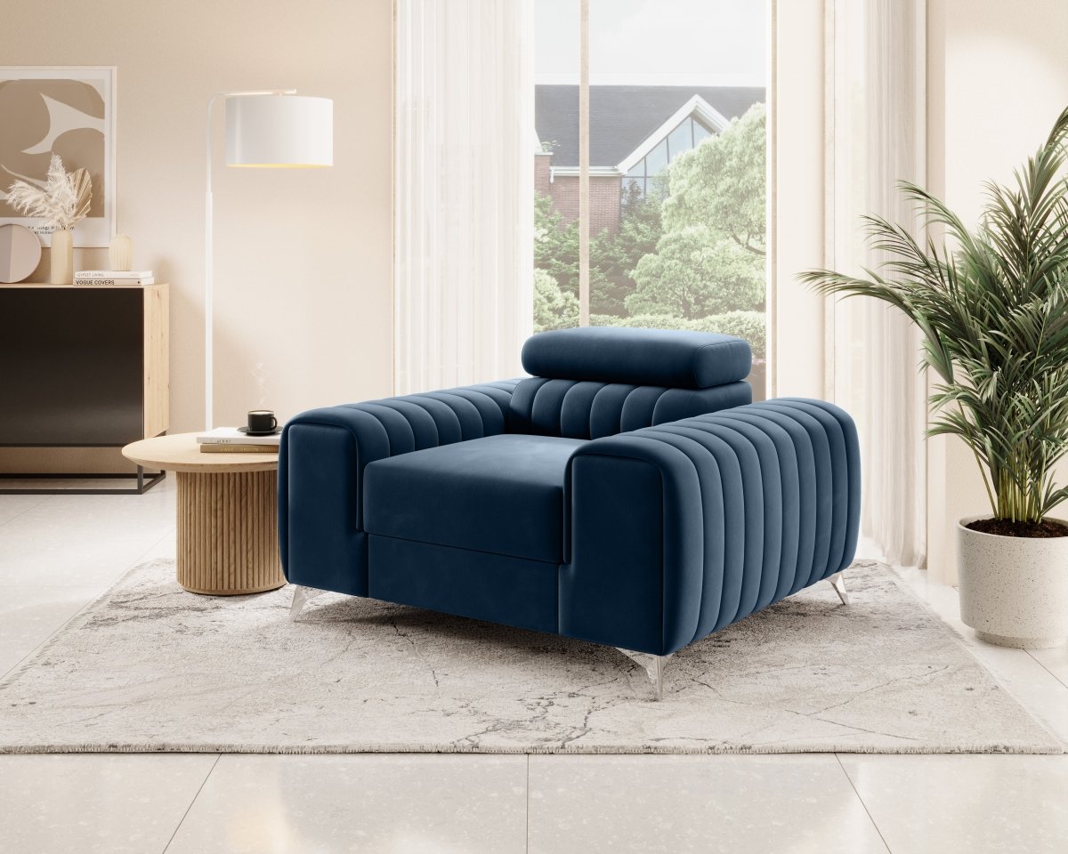 Luxuriöser Linuro Designersessel mit Verstellbarer Kopfstütze – Ergonomisch, Bequem, Stilvoll