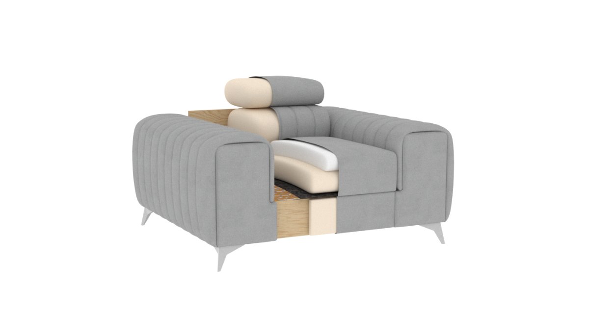 Luxuriöser Linuro Designersessel mit Verstellbarer Kopfstütze – Ergonomisch, Bequem, Stilvoll