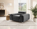 Lade das Bild in den Galerie-Viewer, Luxuriöser Linuro Designersessel mit Verstellbarer Kopfstütze – Ergonomisch, Bequem, Stilvoll
