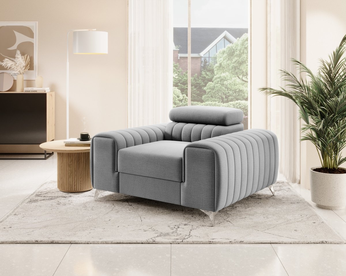 Luxuriöser Linuro Designersessel mit Verstellbarer Kopfstütze – Ergonomisch, Bequem, Stilvoll