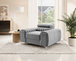 Lade das Bild in den Galerie-Viewer, Luxuriöser Linuro Designersessel mit Verstellbarer Kopfstütze – Ergonomisch, Bequem, Stilvoll
