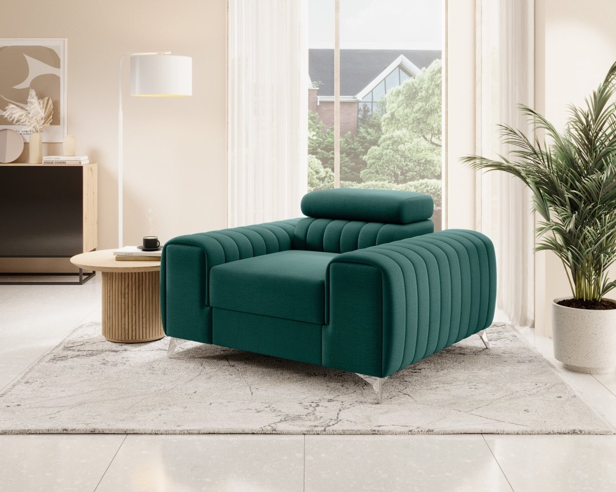 Luxuriöser Linuro Designersessel mit Verstellbarer Kopfstütze – Ergonomisch, Bequem, Stilvoll