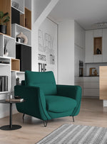 Lade das Bild in den Galerie-Viewer, Eleganter Designer Sessel Selene Luxus Samtsessel für Modernes Wohnzimmer Komfort
