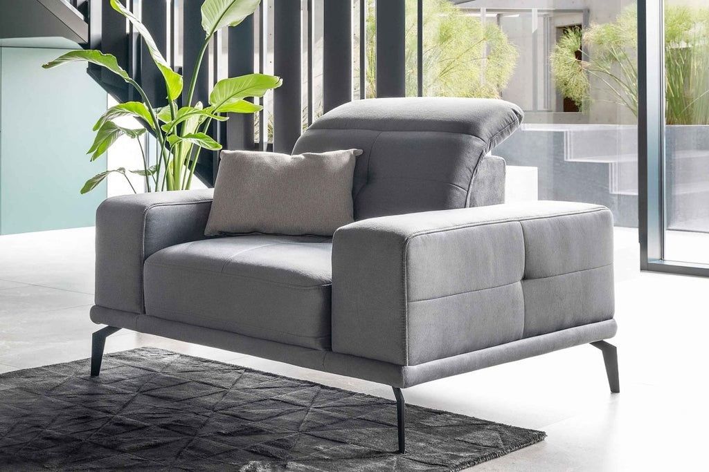 Luxuriöser Designer Sessel Thor: Verstellbare Kopf- & Rückenlehne für ultimativen Samt-Komfort