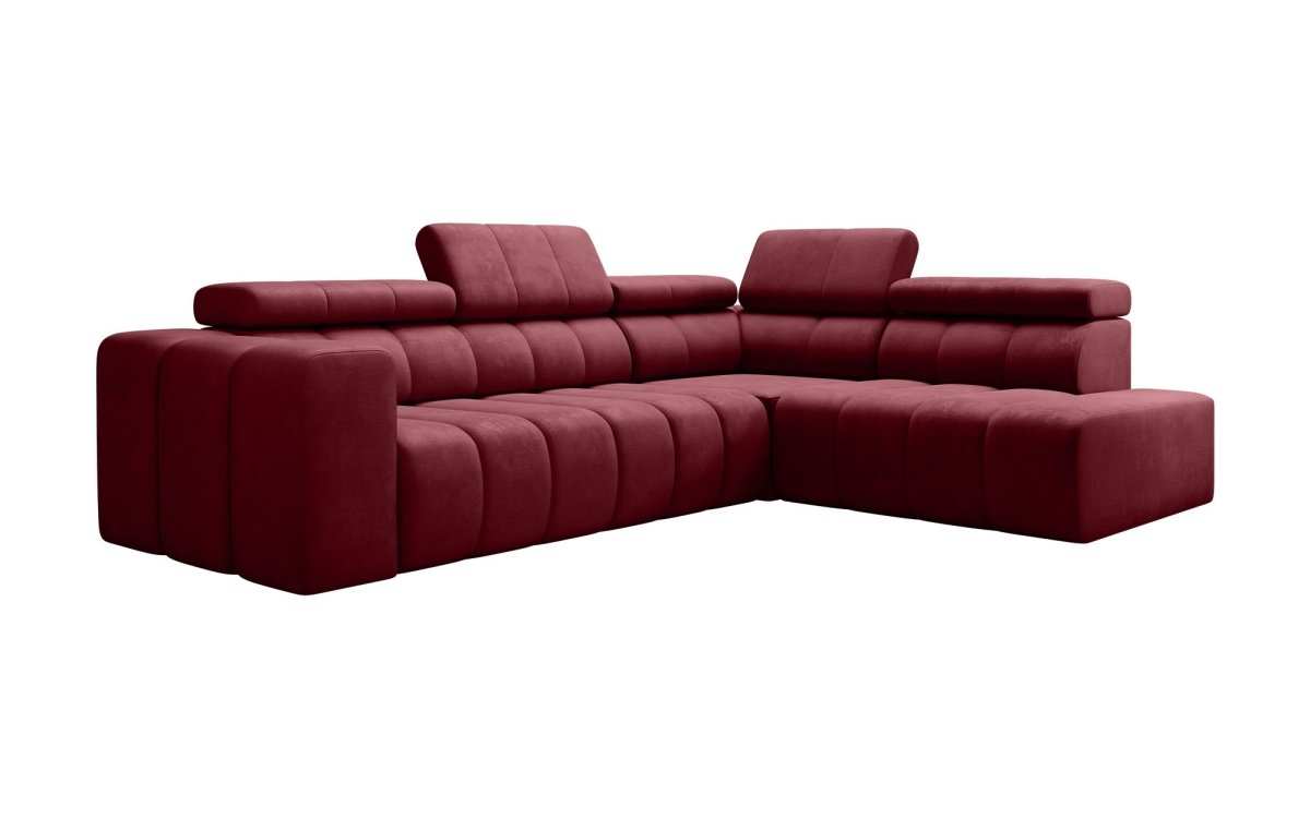 Luxuriöses Designer Sofa Aurora L mit Elektrischer Schlaffunktion, Kopfstützen & Stauraum