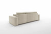 Cordario Designer Schlafsofa mit Stauraumfunktion, bequeme Eckcouch aus Cordstoff