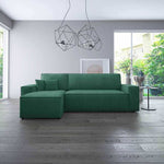 Lade das Bild in den Galerie-Viewer, Cordario Designer Schlafsofa mit Stauraumfunktion, bequeme Eckcouch aus Cordstoff
