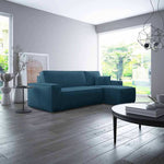 Lade das Bild in den Galerie-Viewer, Cordario Designer Schlafsofa mit Stauraumfunktion, bequeme Eckcouch aus Cordstoff
