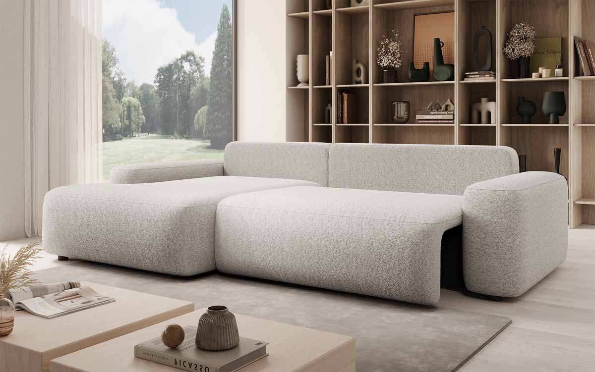 Luma Designer Ecksofa: Multifunktionales Schlafsofa mit Praktischem Stauraum und Komfort