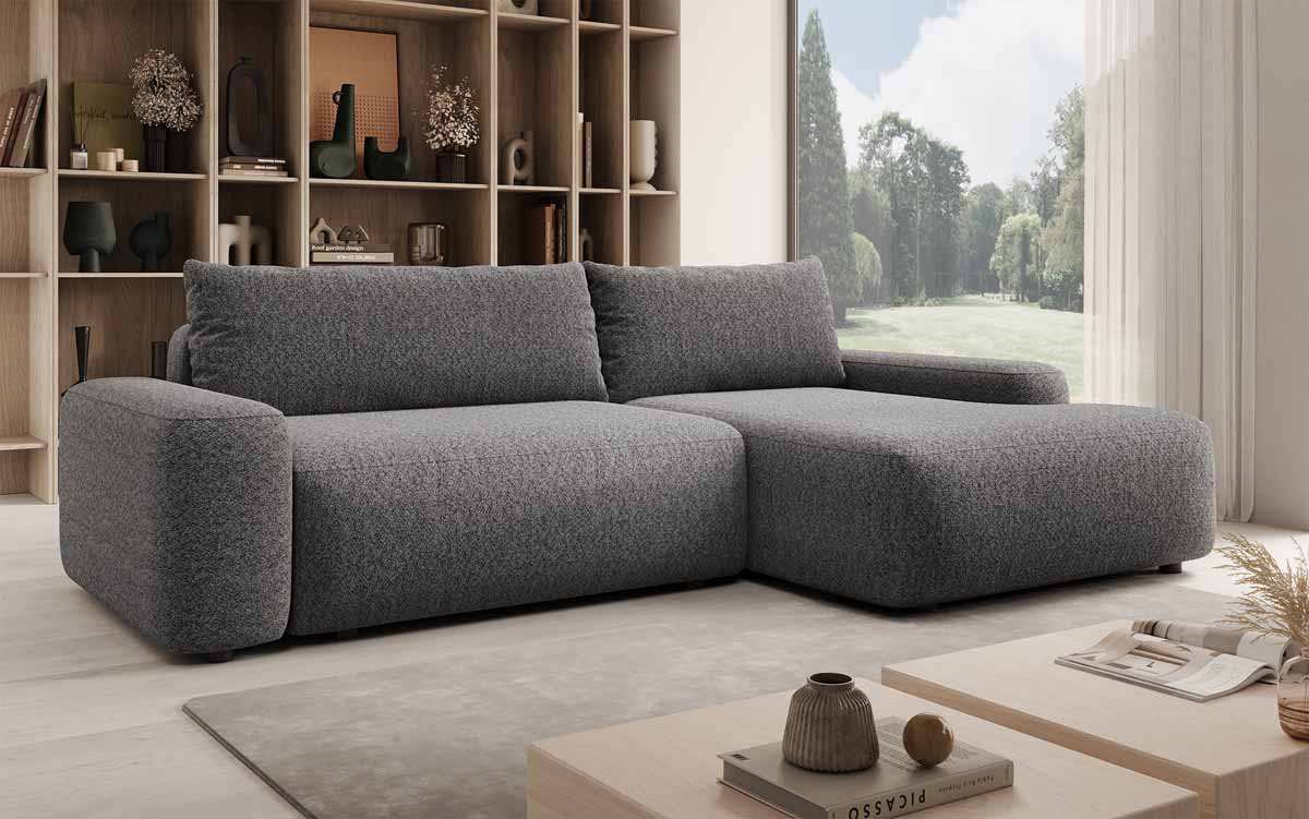 Luma Designer Ecksofa: Multifunktionales Schlafsofa mit Praktischem Stauraum und Komfort