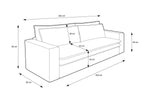 Lade das Bild in den Galerie-Viewer, Luxuriöses Designer Cord Sofa Tilo mit Schlaf- und Klappfunktion, Stauraum-Option
