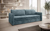 Tilo Slim Designer Cord Schlafsofa mit Klappfunktion und Integriertem Stauraum