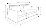 Lade das Bild in den Galerie-Viewer, Tilo Slim Designer Cord Schlafsofa mit Klappfunktion und Integriertem Stauraum
