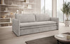 Tilo Slim Designer Cord Schlafsofa mit Klappfunktion und Integriertem Stauraum