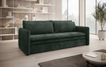 Lade das Bild in den Galerie-Viewer, Tilo Slim Designer Cord Schlafsofa mit Klappfunktion und Integriertem Stauraum
