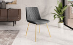 Lade das Bild in den Galerie-Viewer, Eleganter Samt Designer Esszimmerstuhl Diaro mit Metallbeinen – Modern &amp; Komfortabel
