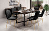 Eleganter Samt Designer Esszimmerstuhl Diaro mit Metallbeinen – Modern & Komfortabel