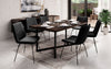 Eleganter Samt Designer Esszimmerstuhl Diaro mit Metallbeinen – Modern & Komfortabel