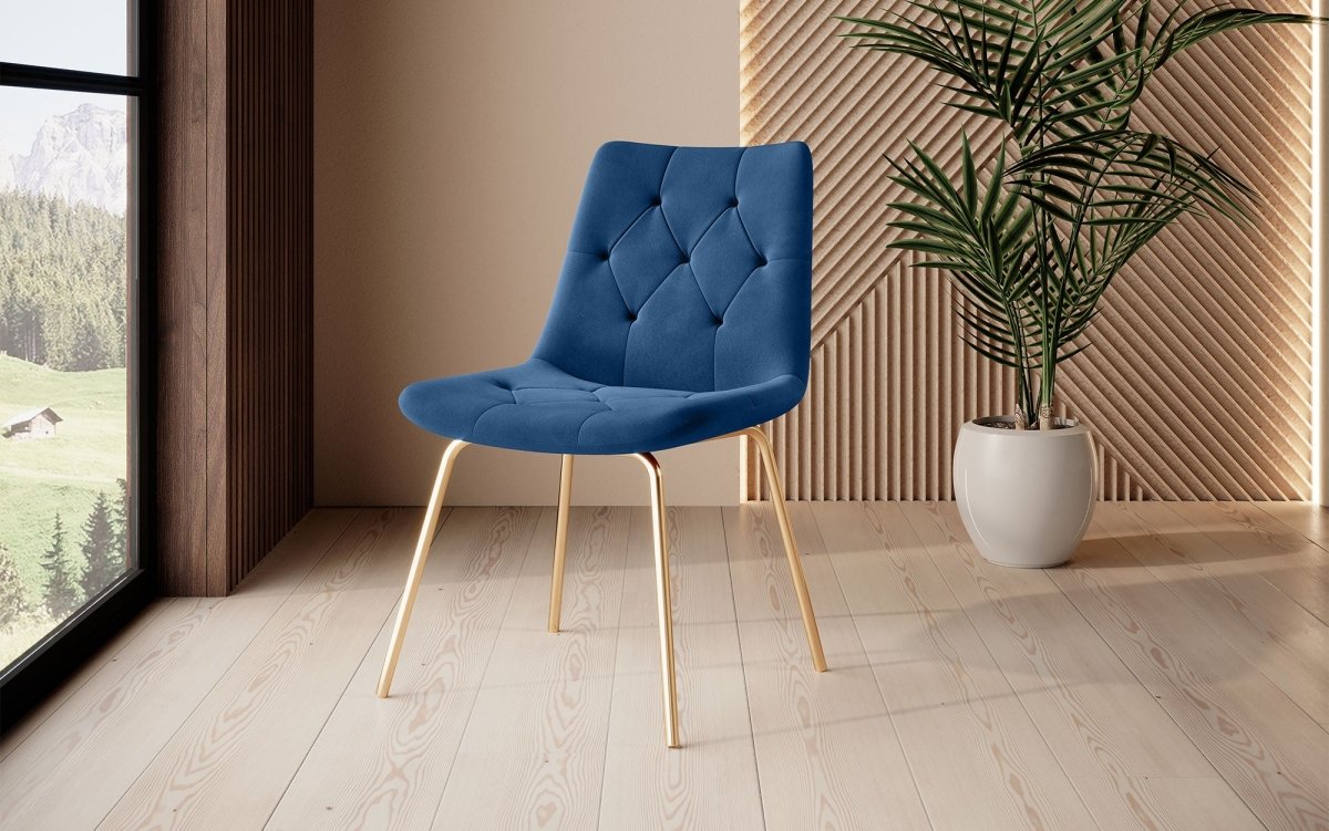 Luxuriöser Samt Esszimmerstuhl Portofino: Eleganz, Komfort und vielseitiges Design